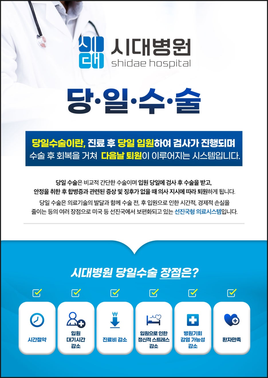 시대병원 당일 수술 연계 시스템